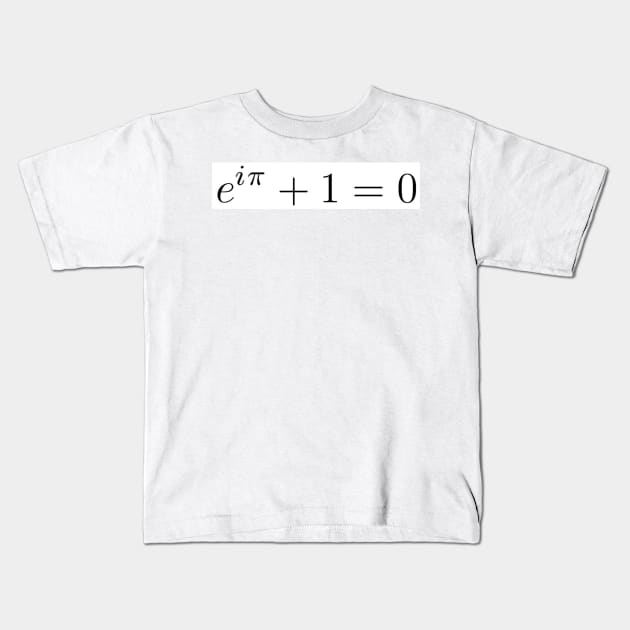 The Beautiful Equation: Euler's Identity Kids T-Shirt by luckylucy